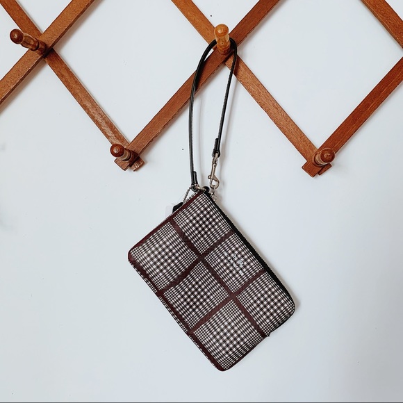 Coach Handbags - coach NWT plaid wristlet